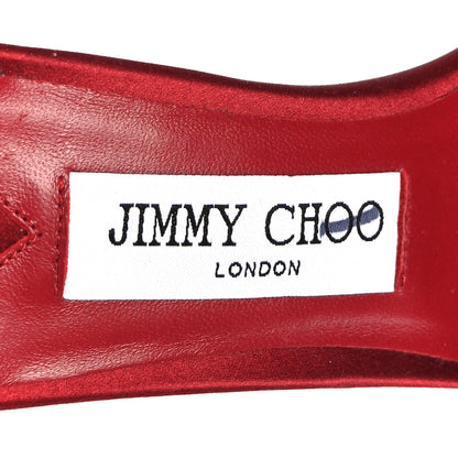 Jimmy Choo Satin Skye 70 Mules 38 Red 8 of 8