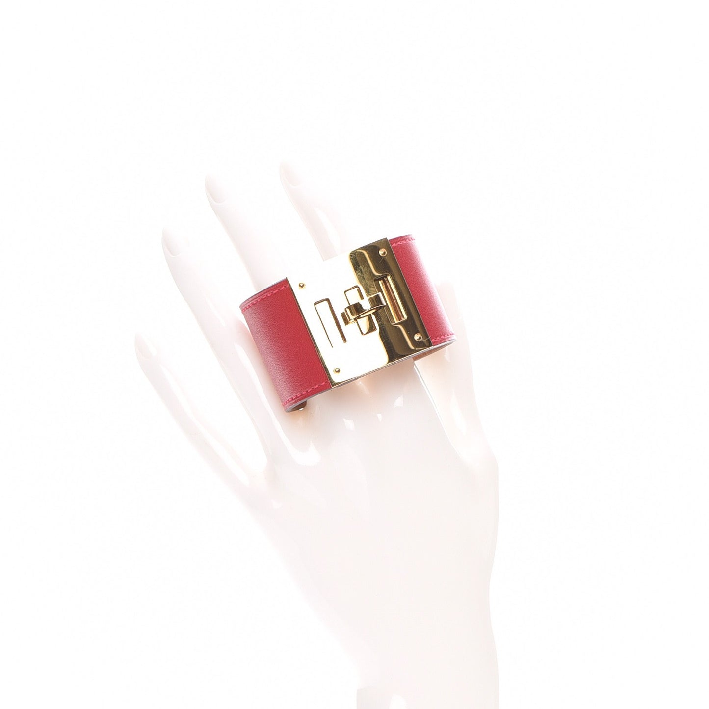 Tadelakt Kelly Dog Bracelet T2 Rouge Vif