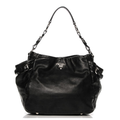 Prada Soft Calf Hobo Nero Black 1 of 7