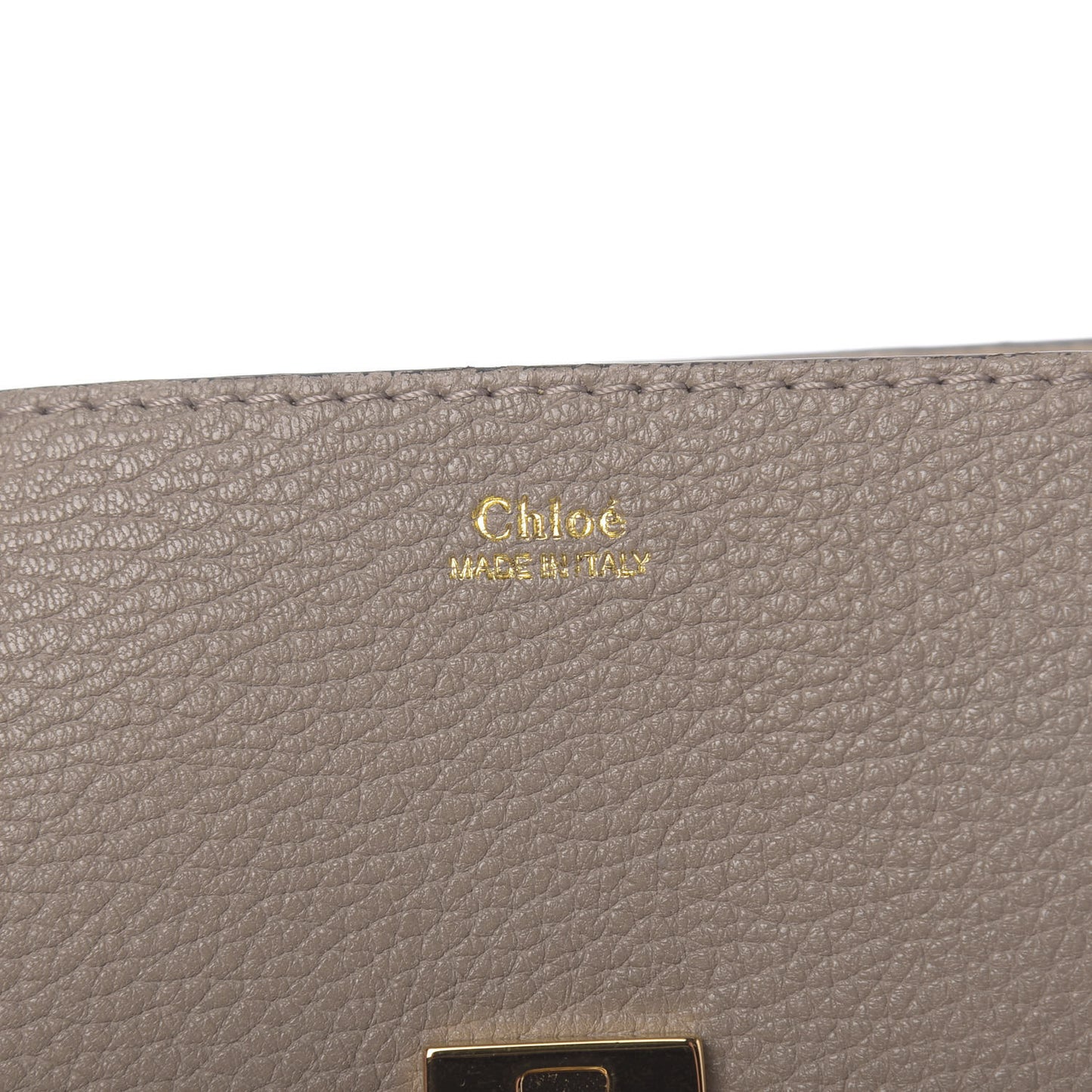 Grained Lambskin Drew Shoulder Bag Motty Grey