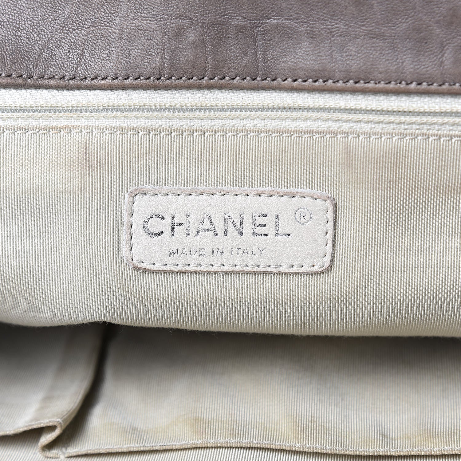 Chanel Washed Lambskin Quilted Chain Around Maxi Flap Brown 6 of 19