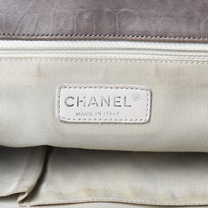 Chanel Washed Lambskin Quilted Chain Around Maxi Flap Brown 6 of 19
