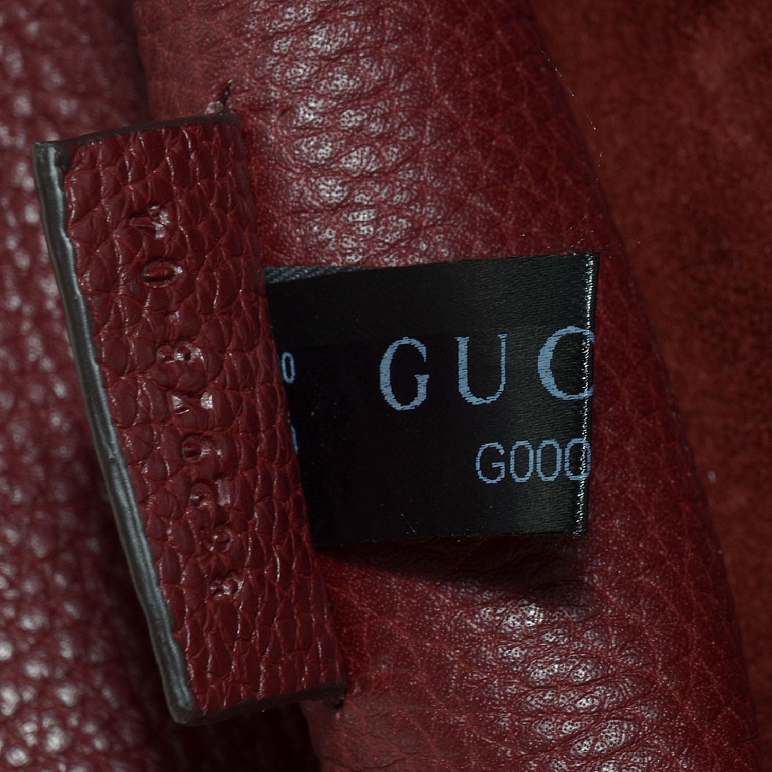 Gucci Leather Jackie Briefcase Top Handle Burgundy 9 of 10