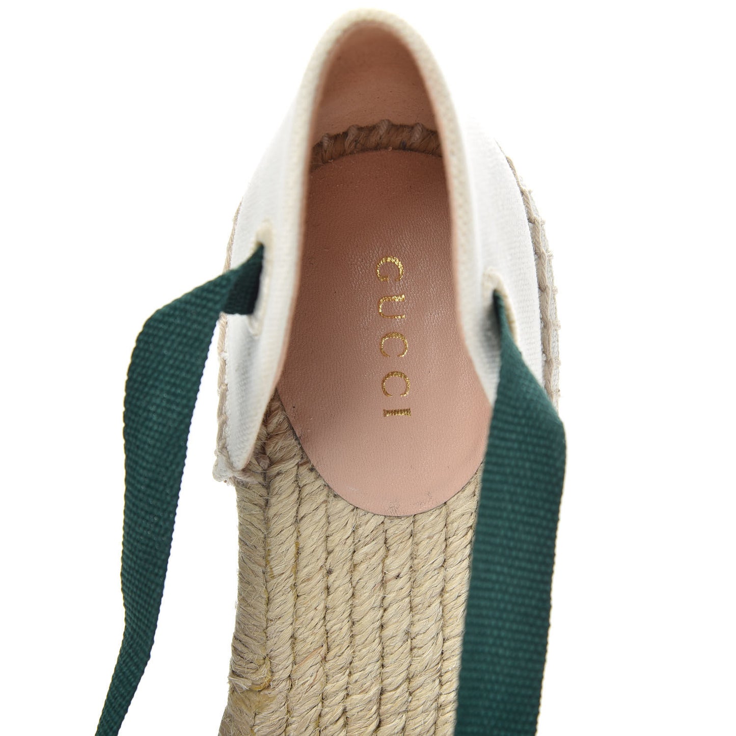 Canvas Malaga Kid Web Ankle Wrap Espadrille Wedge Sandals 38.5 Green Red Mystic White Emerald