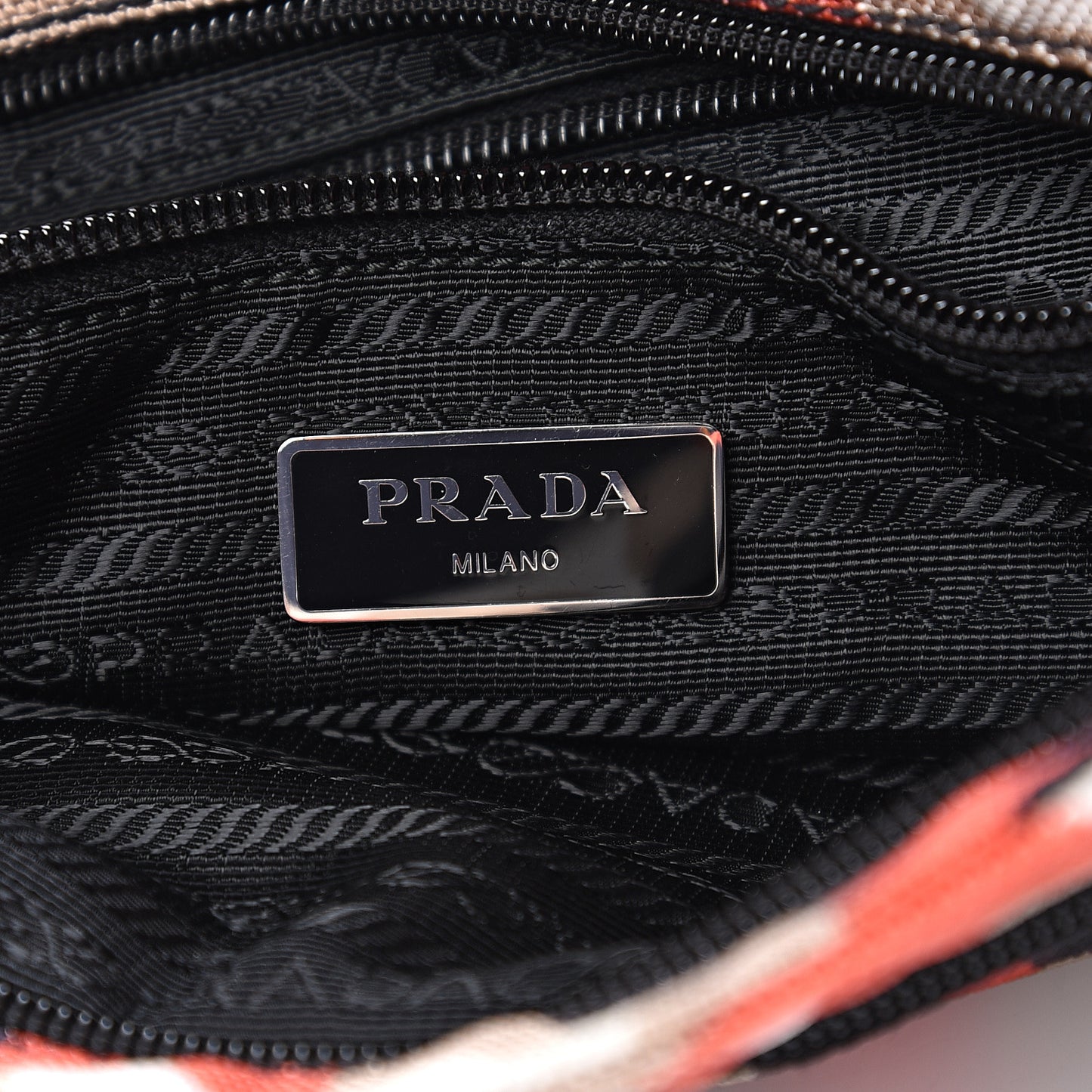 Cordura Saffiano Camouflage Crossbody Rosso
