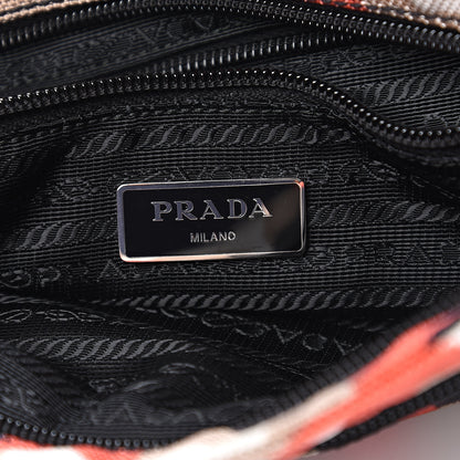 Prada Cordura Saffiano Camouflage Crossbody Rosso 5 of 9