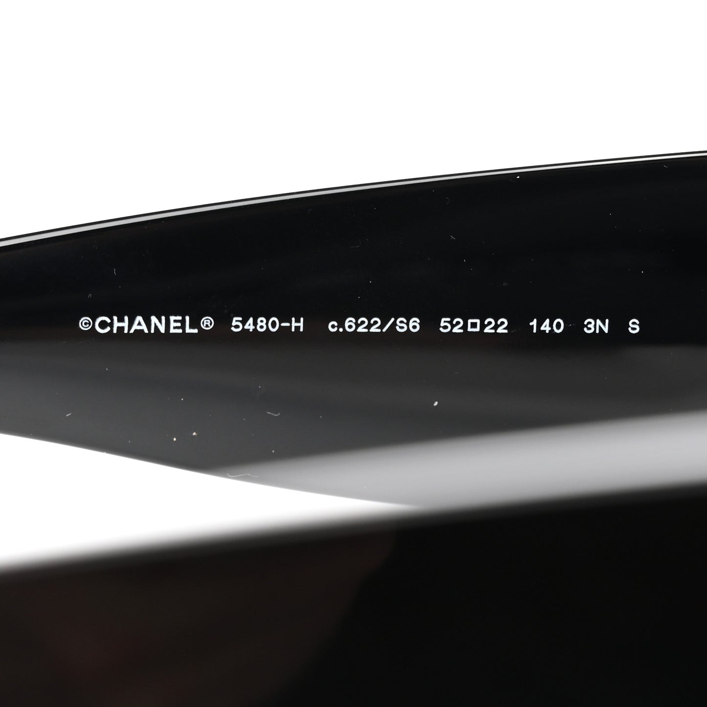 Acetate Pearl Rectangle Sunglasses 5480-H Black
