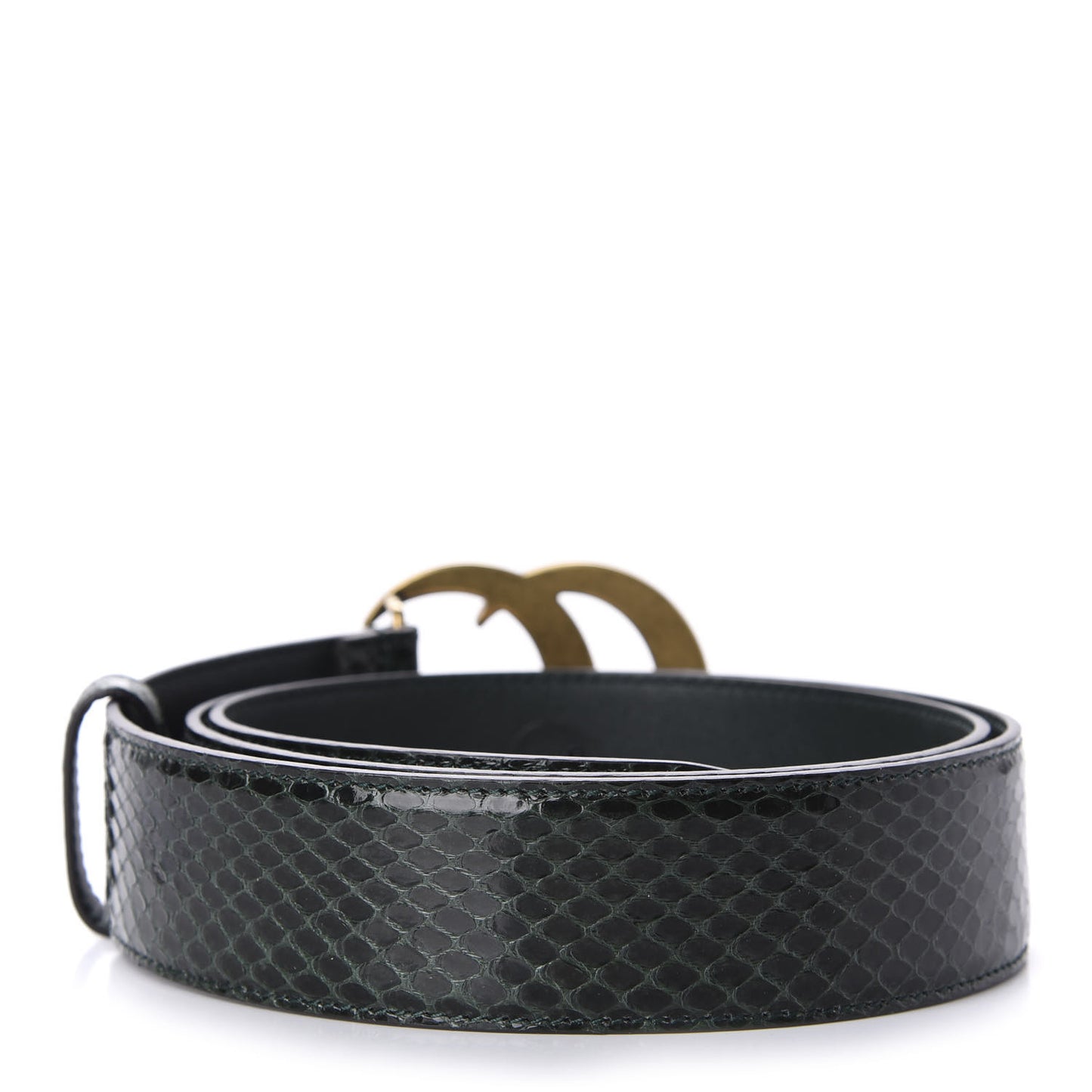 Snakeskin Double G 40mm Belt 100 40 Green