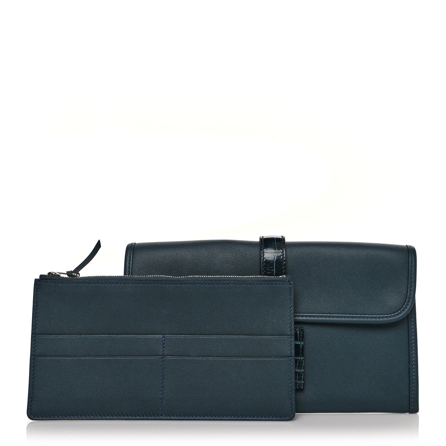 Swift Alligator Jige Touch Duo Clutch Vert Rousseau