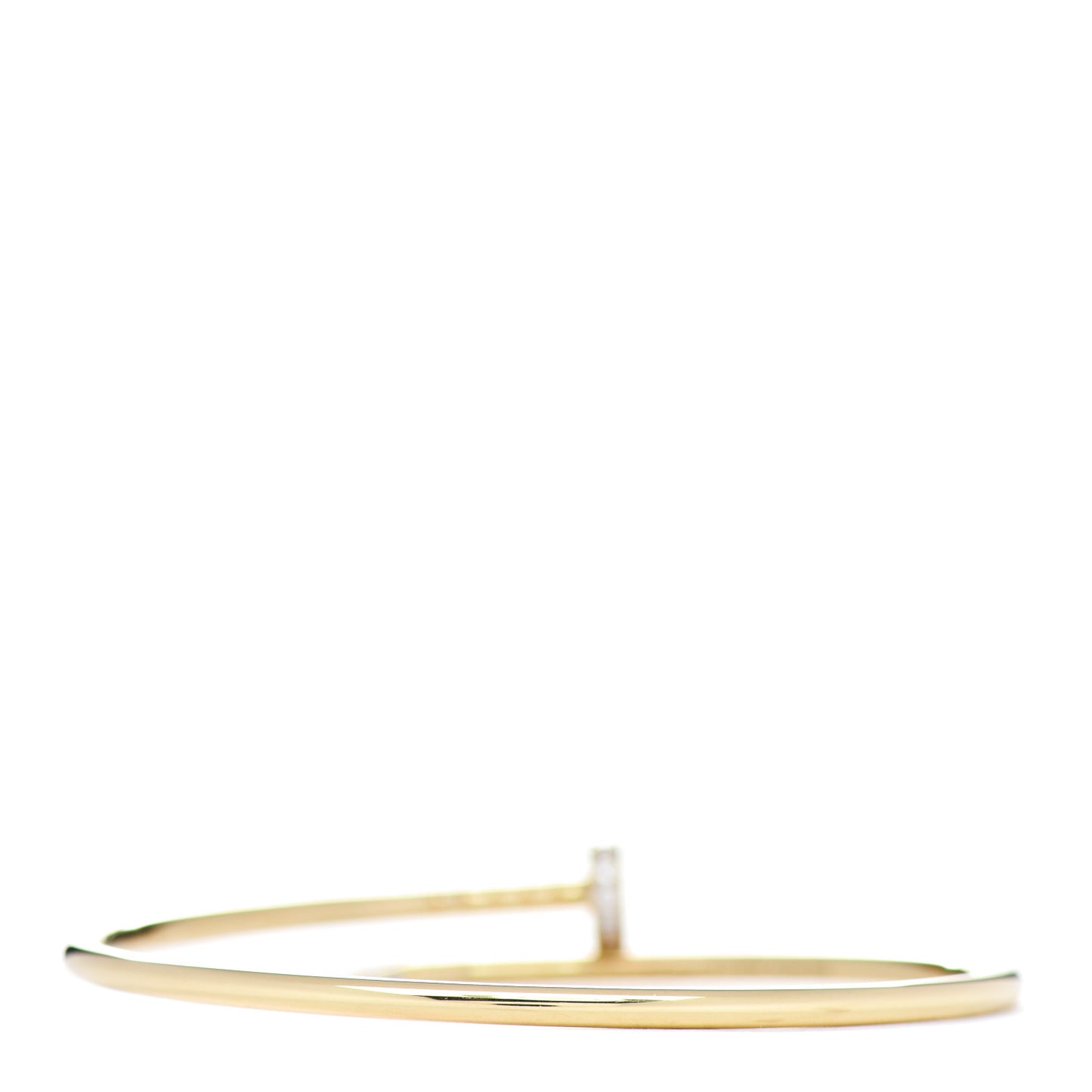 18K Yellow Gold Diamond Small Juste Un Clou Bracelet 16