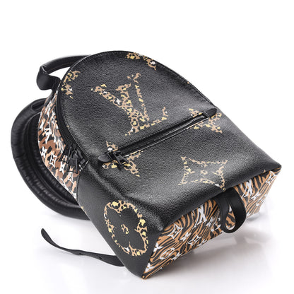 Louis Vuitton Monogram Giant Jungle Palm Springs Backpack PM Black 3 of 9