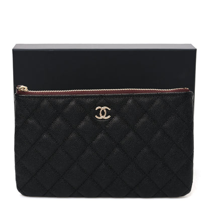Chanel Caviar Quilted Cosmetic Case Black 8 of 8