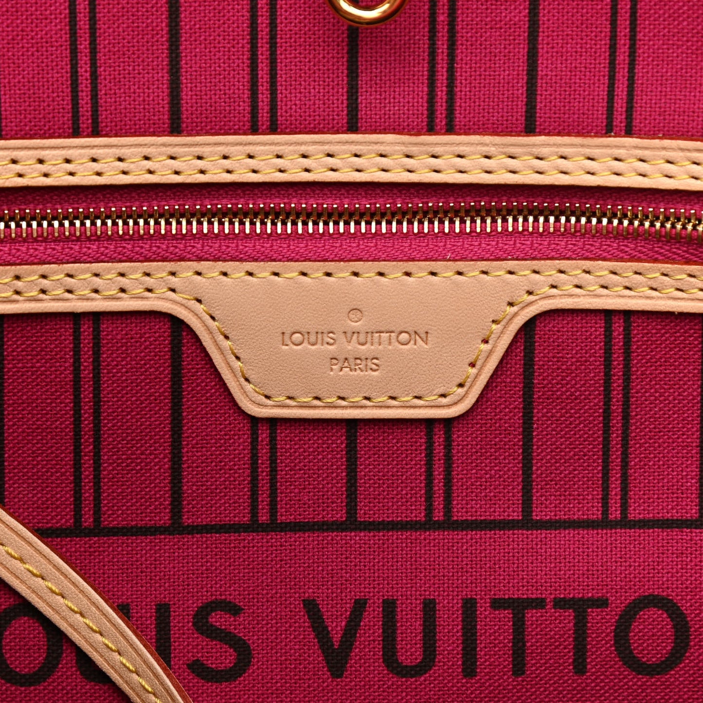 Monogram Saint Barth V Neverfull MM Hot Pink