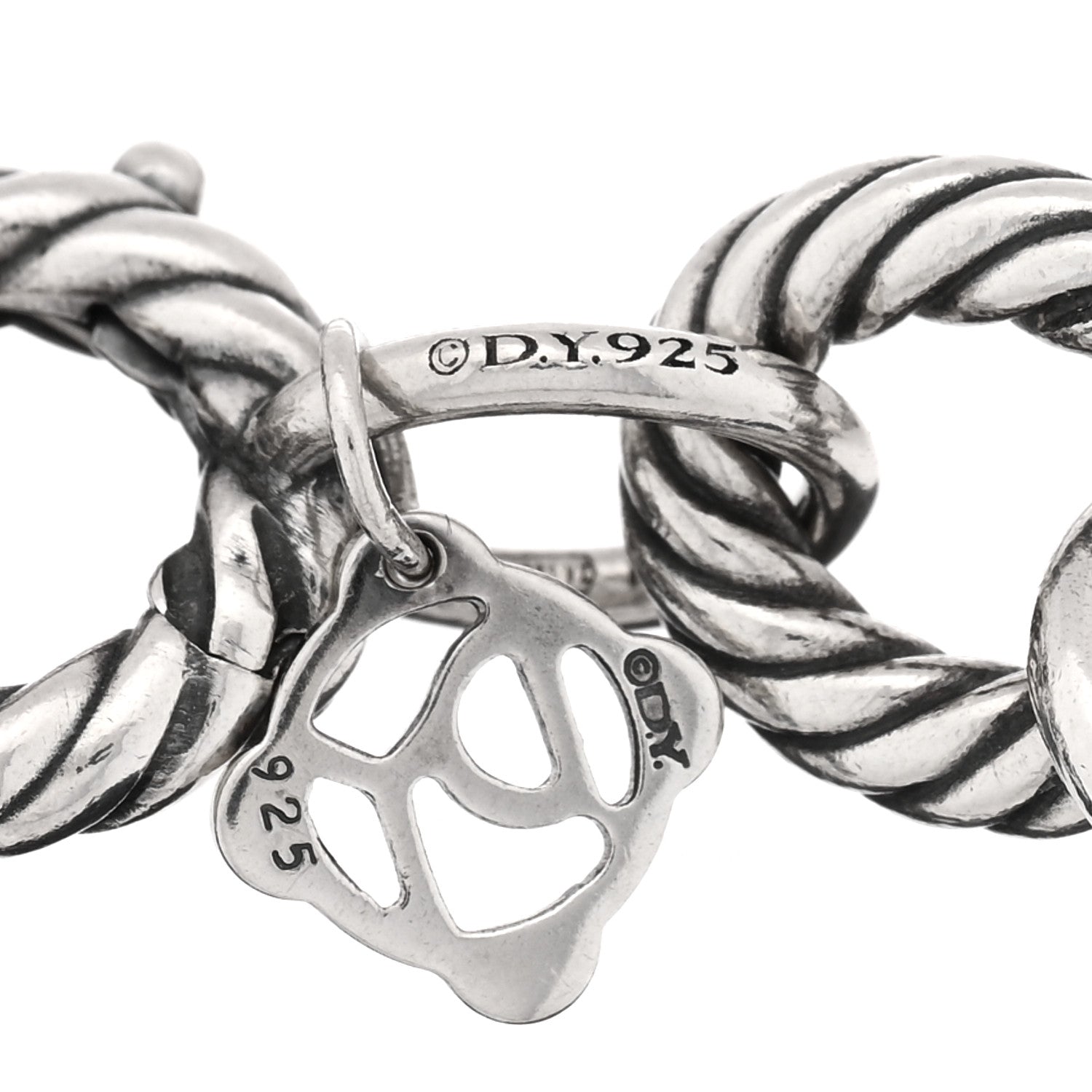 David Yurman Sterling Silver 10mm Medium Oval Link Bracelet