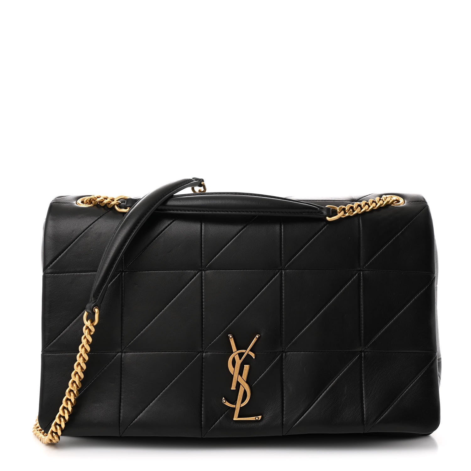 Saint Laurent Lambskin Patchwork Monogram Large Jamie Black 1 of 10