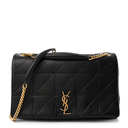 Saint Laurent Lambskin Patchwork Monogram Large Jamie Black 1 of 10