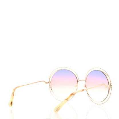 Chloe Metal Carlina Oversize Round Sunglasses CE114ST Rainbow 4 of 7