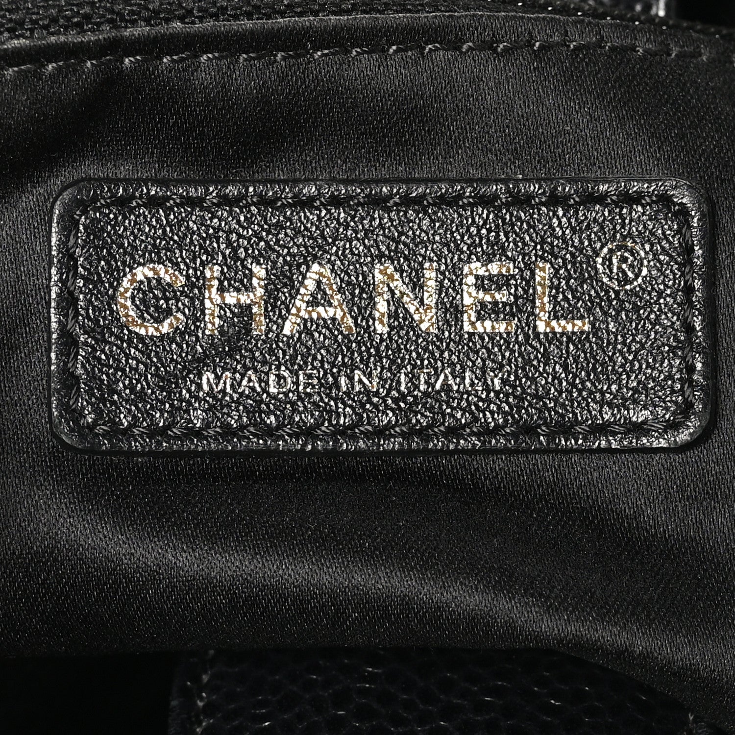 Chanel Caviar Quilted Petit Shopping Tote PST Black 6 of 10