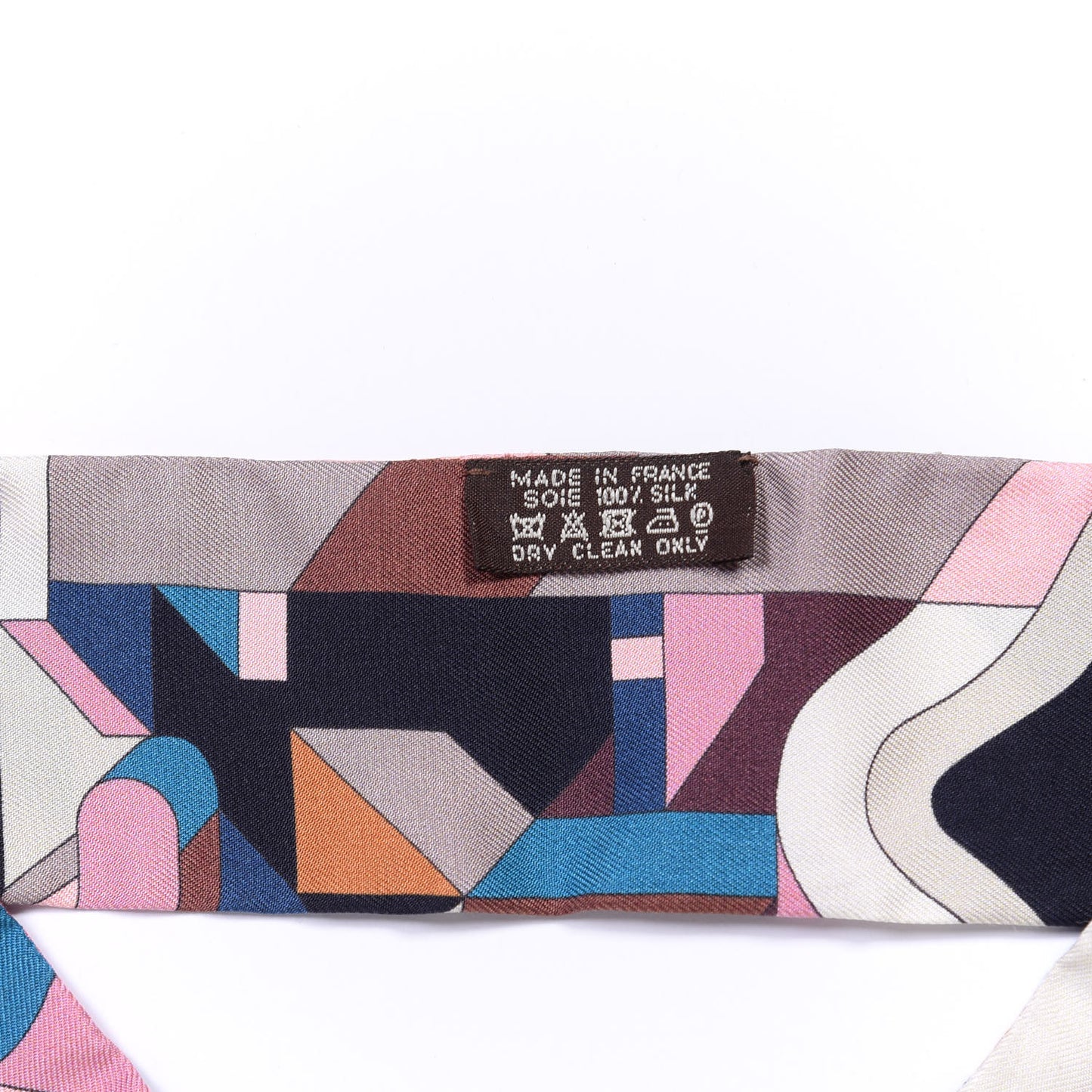 Silk Perspective Cavaliere Twilly Vieux Rose Marron Canard