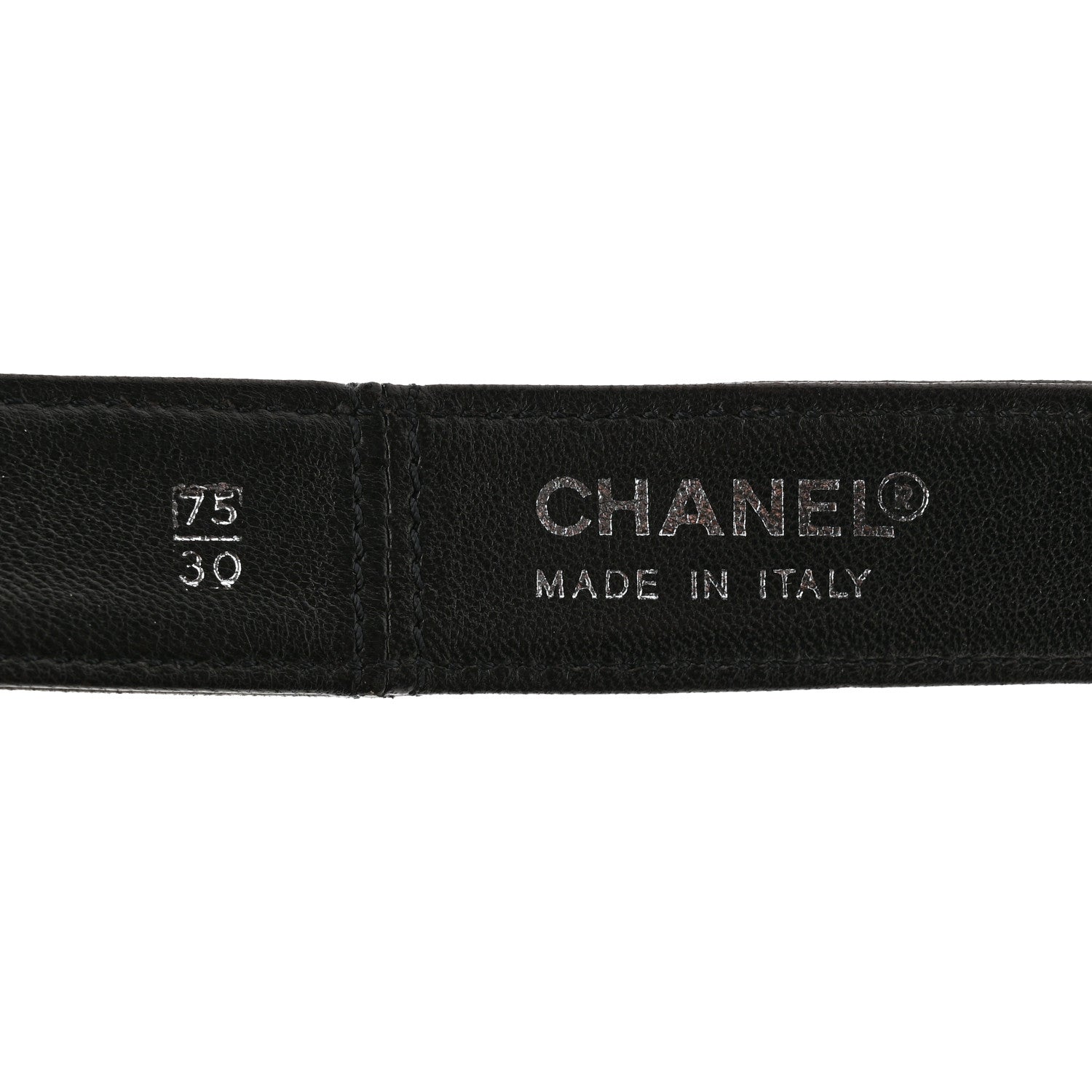 Chanel Calfskin Metal CC 31 Rue Cambon Belt 75 30 Black 4 of 5