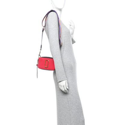 Marc Jacobs Saffiano Rainbow Strap Color Block Small Snapshot Camera Bag Pink Multicolor 2 of 9