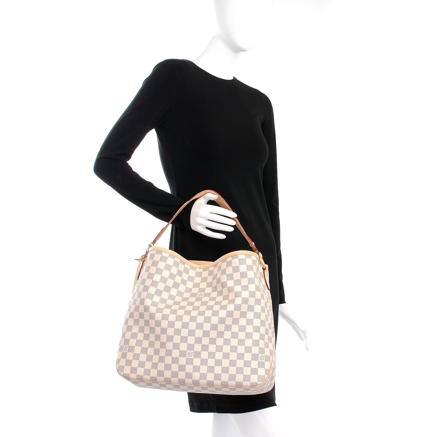 Damier Azur Delightful MM Rose Ballerine