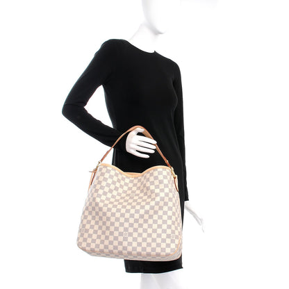 Louis Vuitton Damier Azur Delightful MM Rose Ballerine 2 of 7