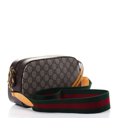 Gucci GG Supreme Monogram Web Neo Vintage Shoulder Bag Beige New Acero Crop 2 of 4