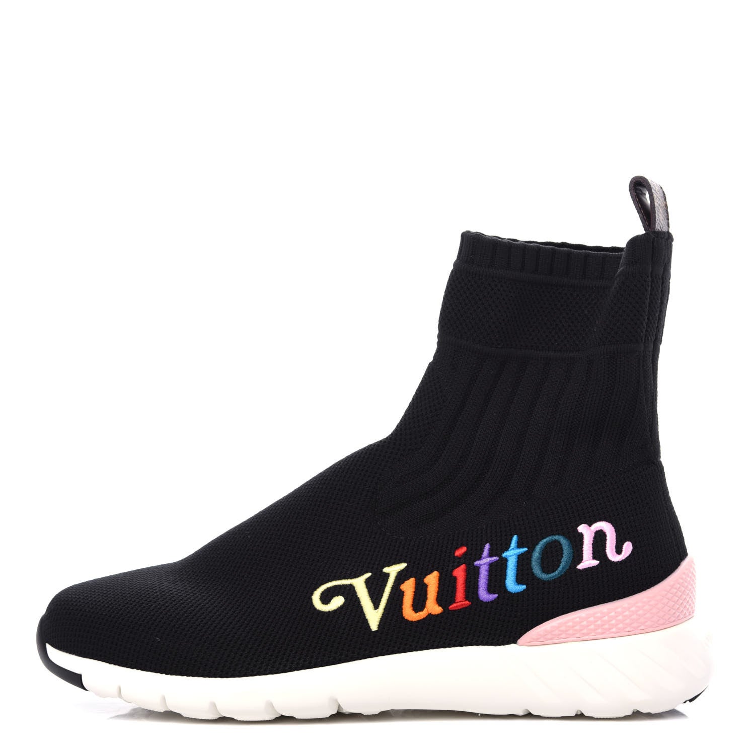 Louis Vuitton Stretch Fabric Aftergame Wave Sneaker Boots 37 Black 1 of 10
