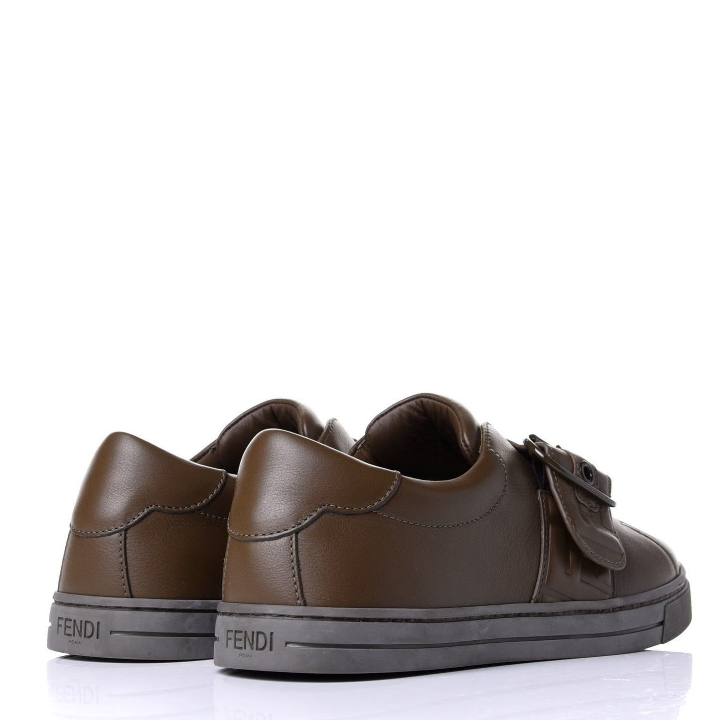 Vitello FF Embossed Womens Slip On Sneakers 36 Wood