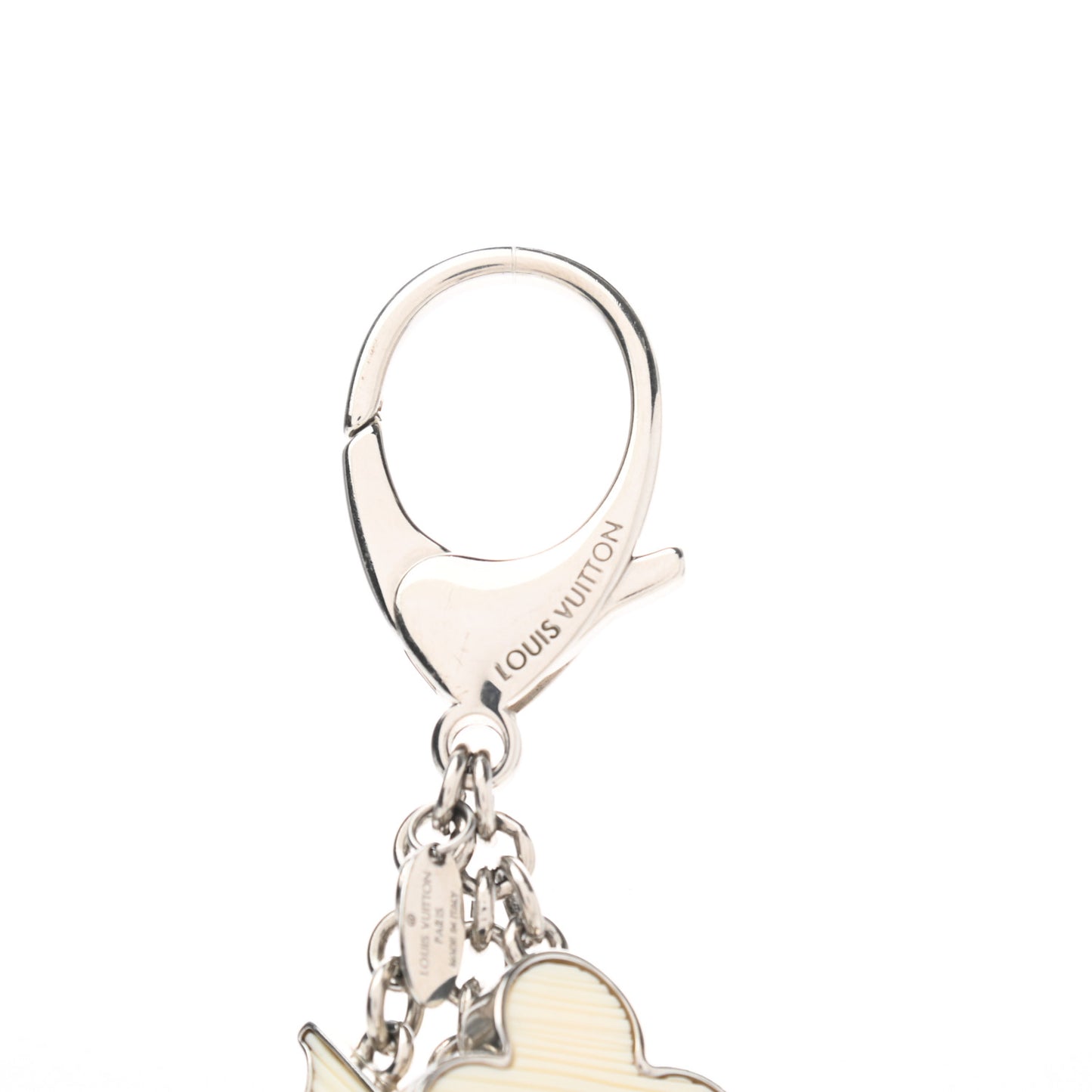 Fleur d Epi Bag Charm Ivory