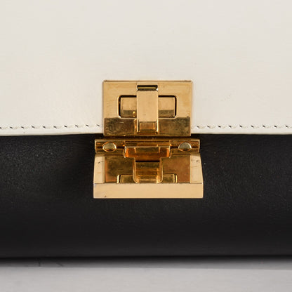 Celine Smooth Calfskin Suede Large Bi-Color Trapeze Black 8 of 8