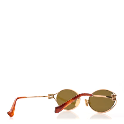 Miu Miu Metal Oval Sunglasses SMU52Y Tortoise 4 of 7