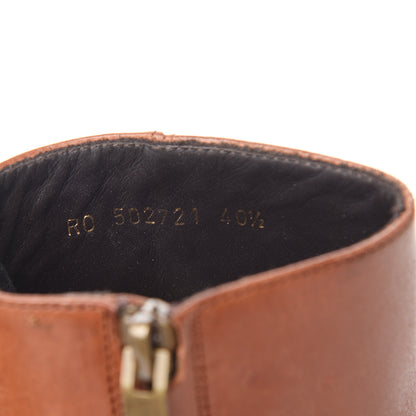 Saint Laurent Smooth Calfskin Wyatt Harness Boots 40.5 Brown 7 of 9