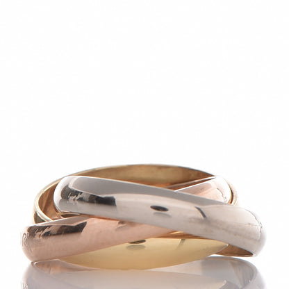 Cartier 18K Pink Yellow White Gold Les Must De Trinity Ring 49 4.75 4 of 8