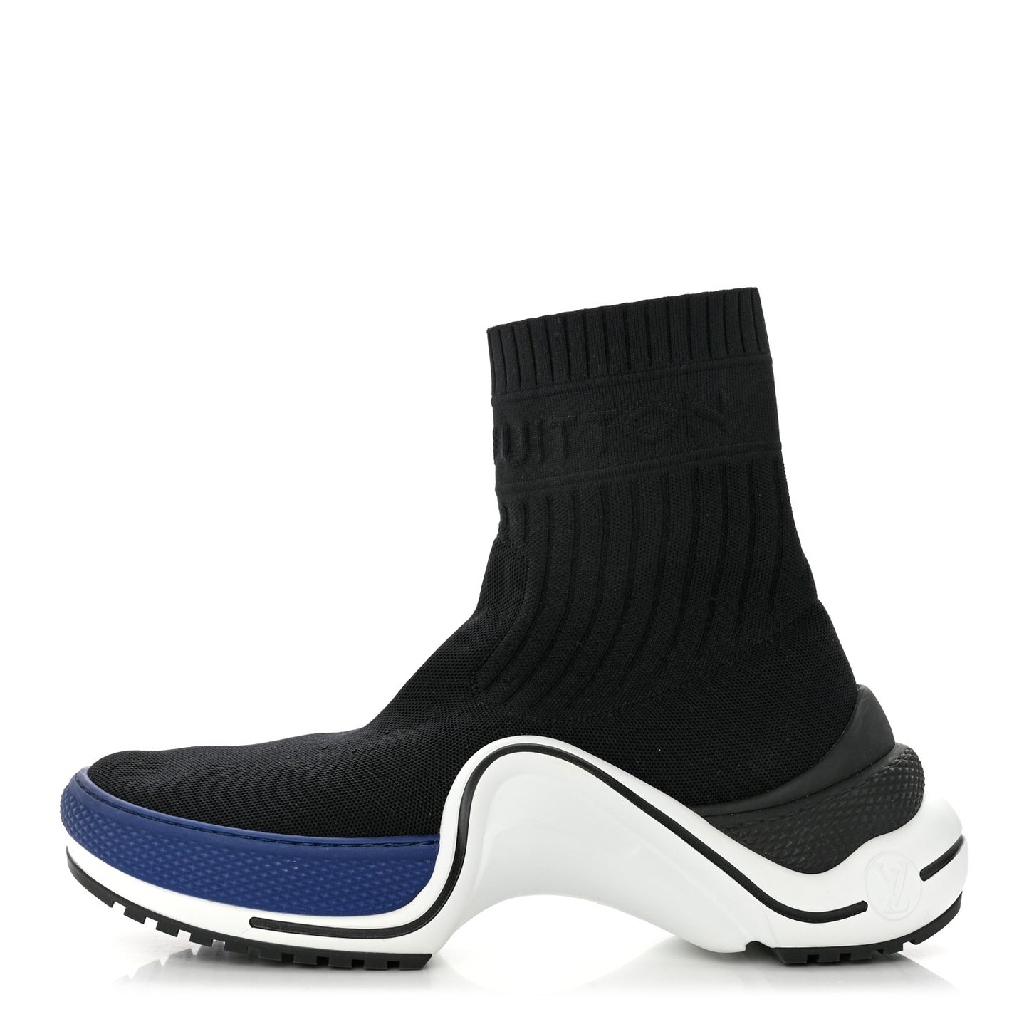 Stretch Textile LV Archlight Sneaker Boots 41 Black Blue