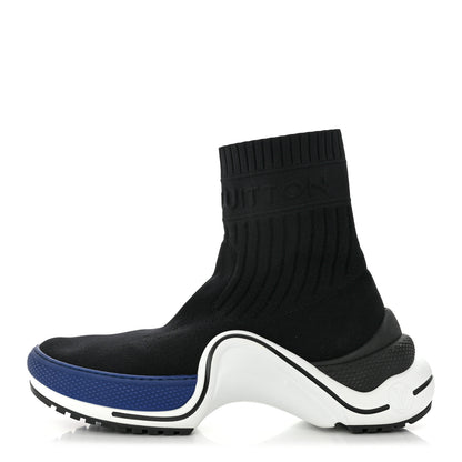 Louis Vuitton Stretch Textile LV Archlight Sneaker Boots 41 Black Blue 1 of 8