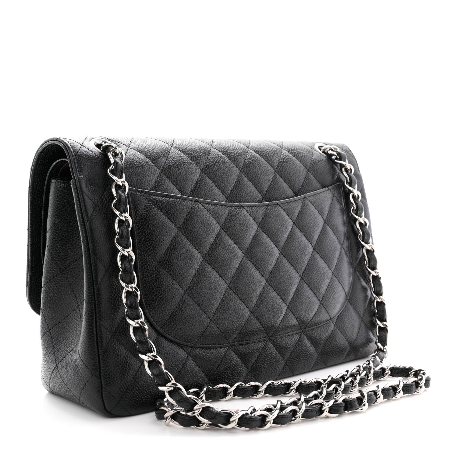 Chanel Caviar Quilted Jumbo Double Flap Black 3 of 11
