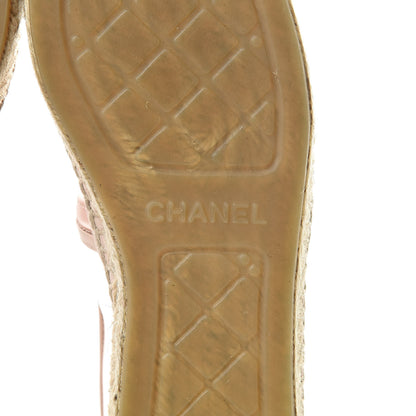 Chanel Mesh Grosgrain CC Espadrilles 36 Pink 7 of 10