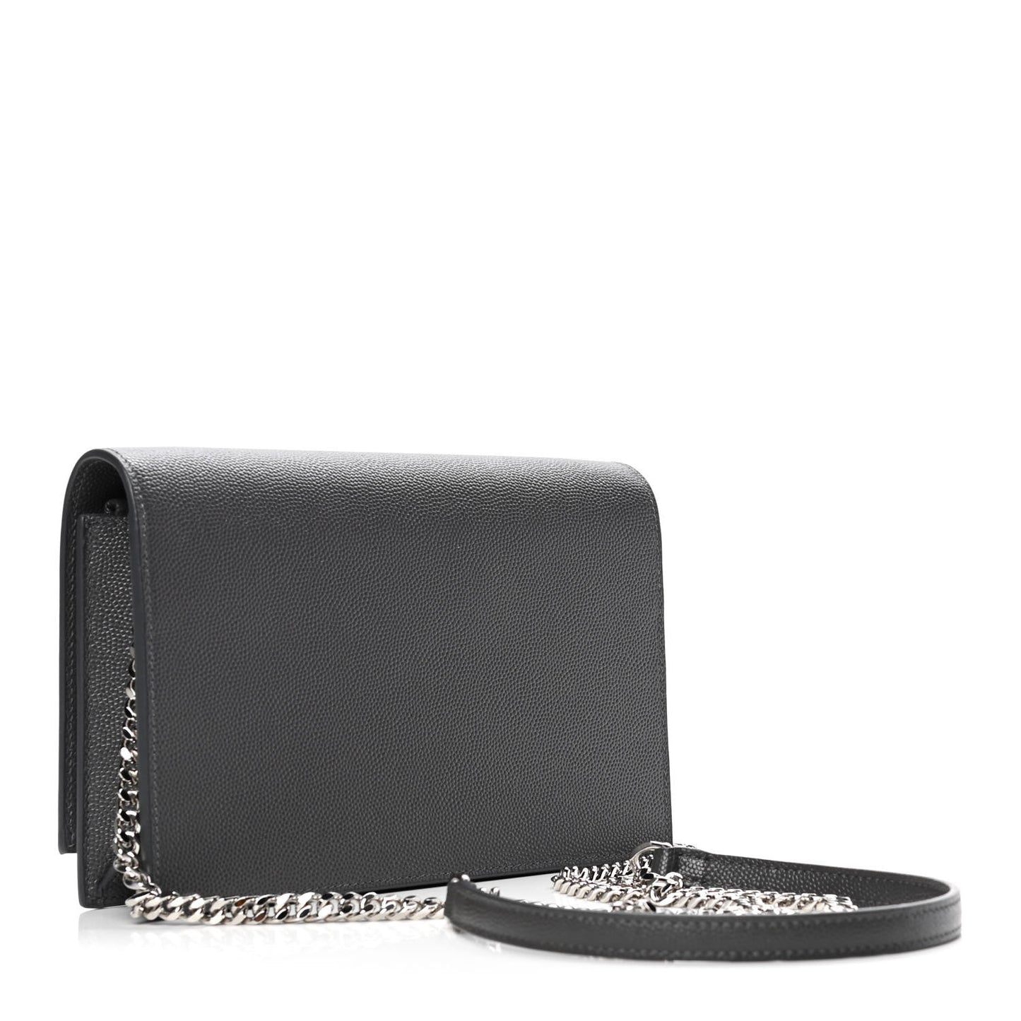 Grain De Poudre Classic Monogram Kate Tassel Chain Wallet Grey
