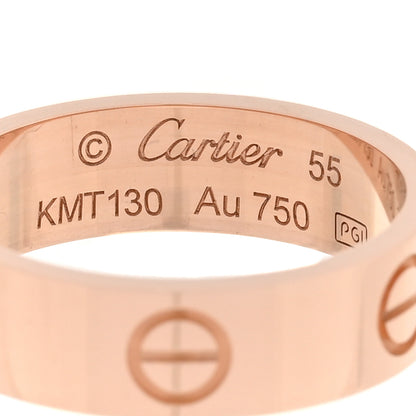 Cartier 18K Pink Gold 5.5mm LOVE Ring 55 7.25 4 of 5