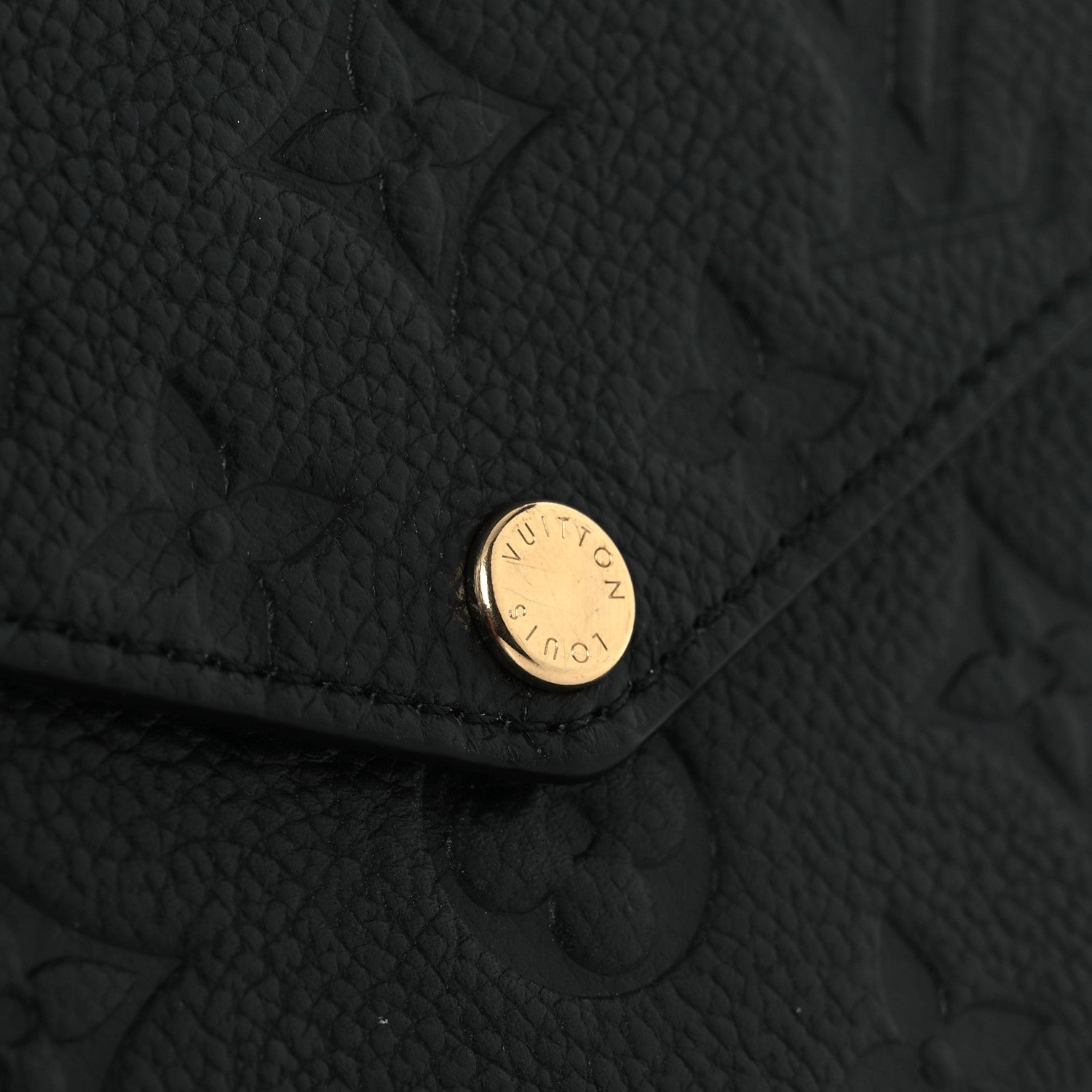 Louis Vuitton Empreinte Pochette Felicie Chain Wallet Black 11 of 13