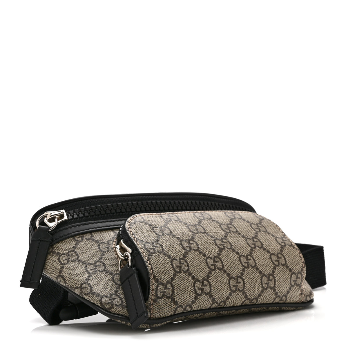 Gucci GG Supreme Monogram Belt Bag Black 4 of 10