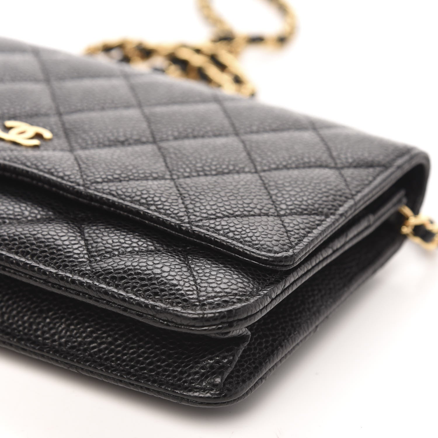 Chanel Caviar Quilted Wallet On Chain WOC Black 10 of 11