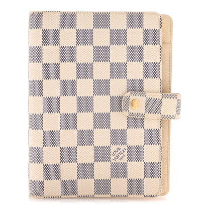 Louis Vuitton Damier Azur Medium Ring Agenda Cover 1 of 11