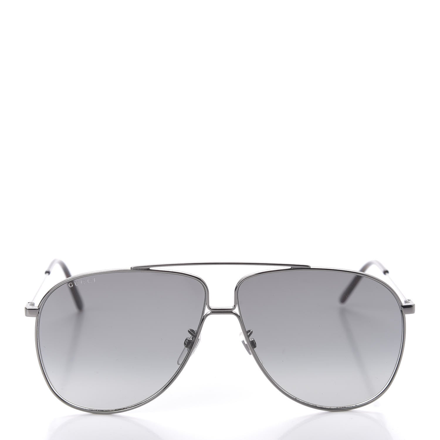 Gucci Aviator Sunglasses GG0440S Silver 2 of 8