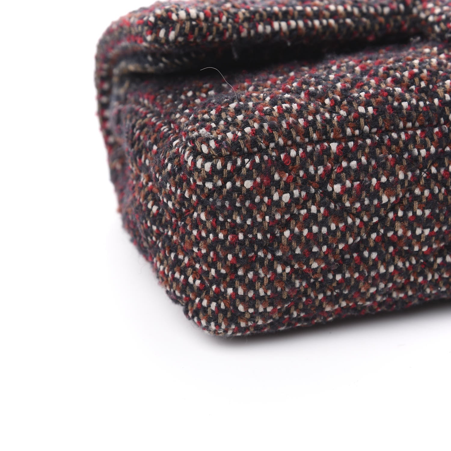 Chanel Tweed Quilted Medium Double Flap Multicolor 8 of 10