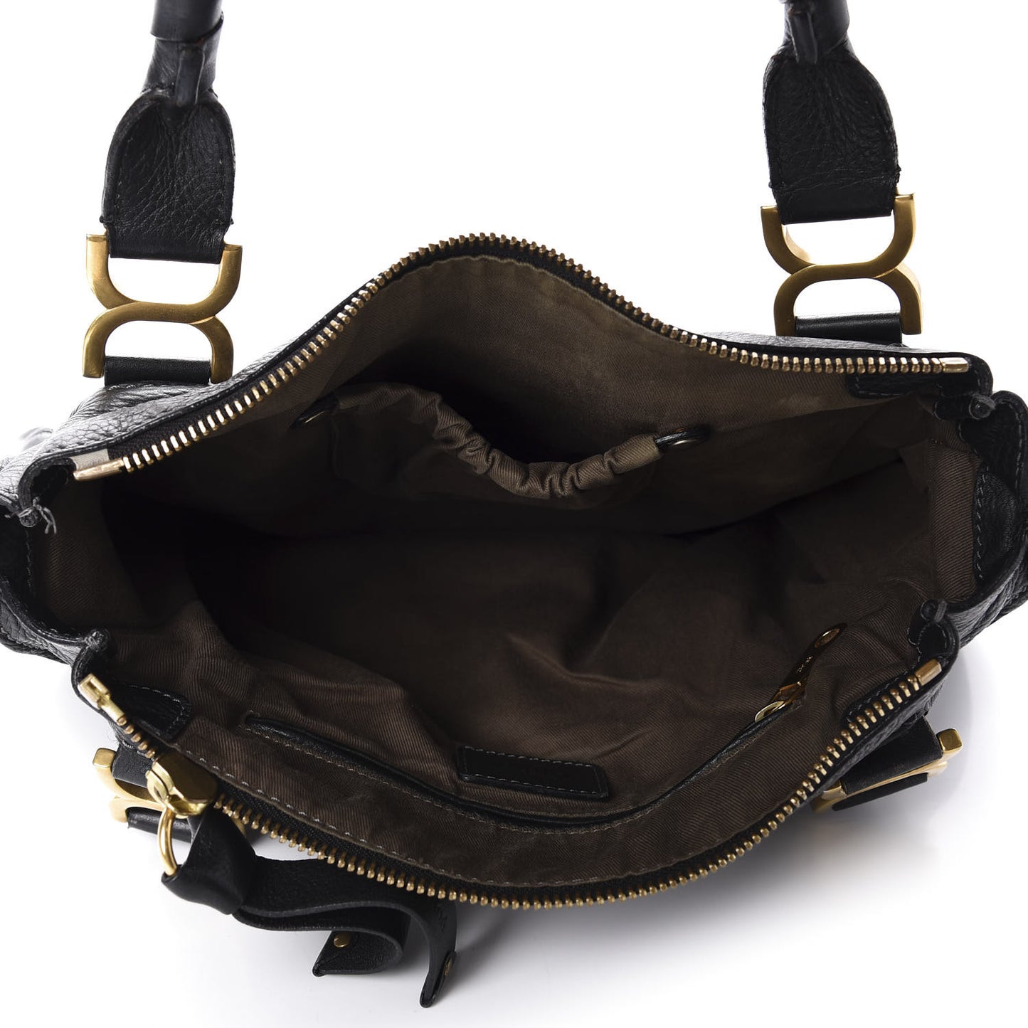 Calfskin Medium Marcie Satchel Black