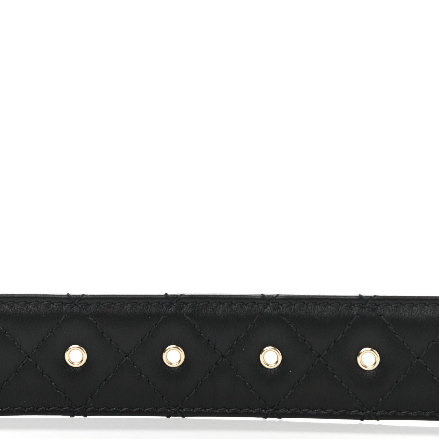 Calfskin Quilted CC Chain Belt 90 36 Black