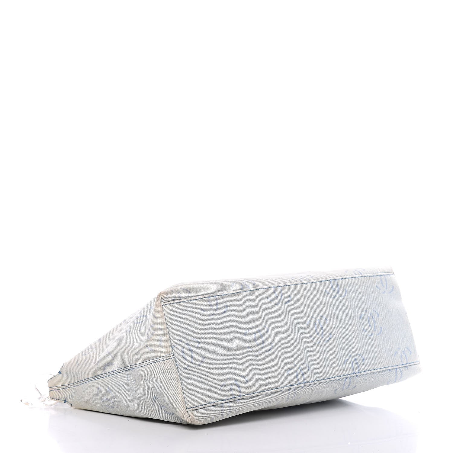 Chanel Canvas CC Hobo Light Blue 4 of 10